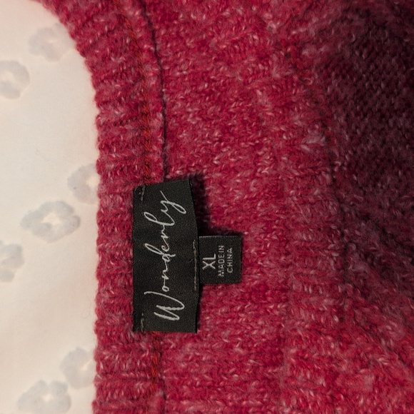Wonderly Raspberry Crew Neck Sweater - Picture 3 of 7